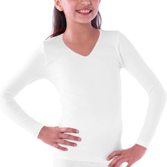 Camiseta Térmica para Niña-blanco-10-12 AÑOS